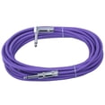 thumbnail image 1 of Right Angle to Straight 1/4 Instrument Cable 20 ft long - PURPLE, 1 of 1