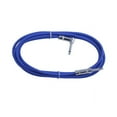 thumbnail image 1 of Right Angle to Straight 1/4 Instrument Cable 6 ft long - BLUE, 1 of 1