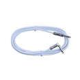 thumbnail image 1 of Right Angle to Straight 1/4 Instrument Cable 6 ft long - WHITE, 1 of 1