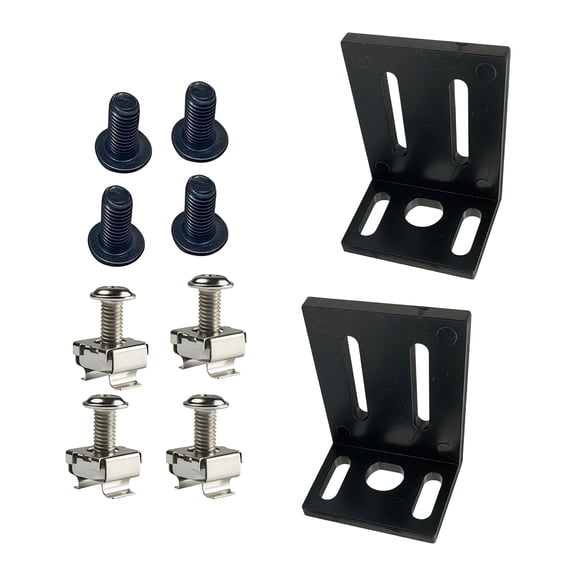 Right Angled Brackets Black L Bracket 90 Degree L Shape Corner Brackets Heavy Duty Wide Metal/Plastic Corner Shelf