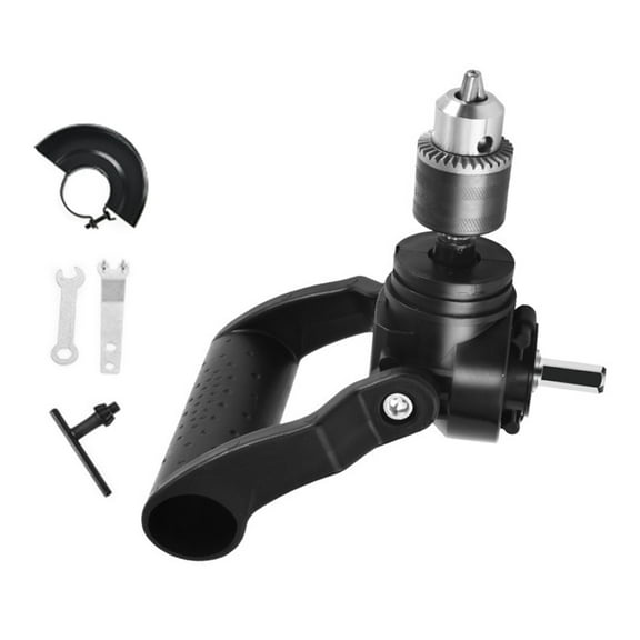 Right Angled Drill Attachment 90 Degree Drill Chuck with Handle Cordless Right