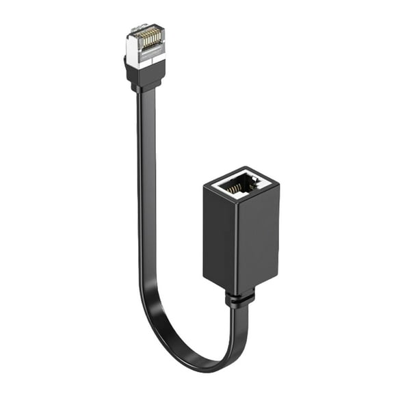 Right Angled Ethernet Extension Cable 90 Degree CAT7 Ethernet Cable RJ45 Cable Extender Male to Female Cable