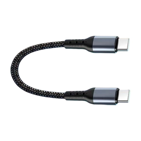Right Angled Fast Charging Cord USB To Type C/Type C To Type C 66W Power 25cm Braided Cable for Power Case