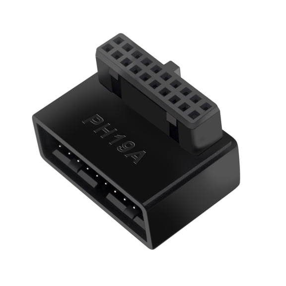 Right Angled USB 20-pin Extension Adapter Desktop Motherboard 90 Degree Angled USB 19-Pin Motherboard Header