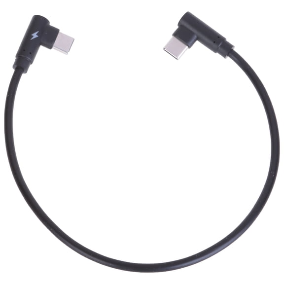 Right Angled USB C Extension Cable 12'' 90 Degree USB C 480Mbps Male to Male L Shape Type C Extenders Cord
