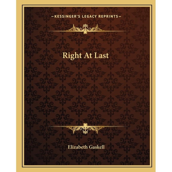 Right At Last (Paperback)
