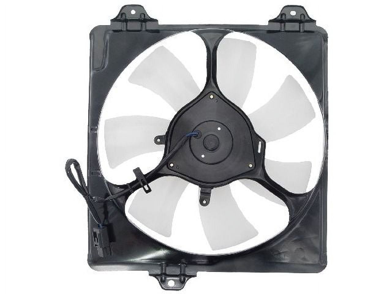 TRQ Left Driver Side Radiator Cooling Fan Assembly – Fits 2001