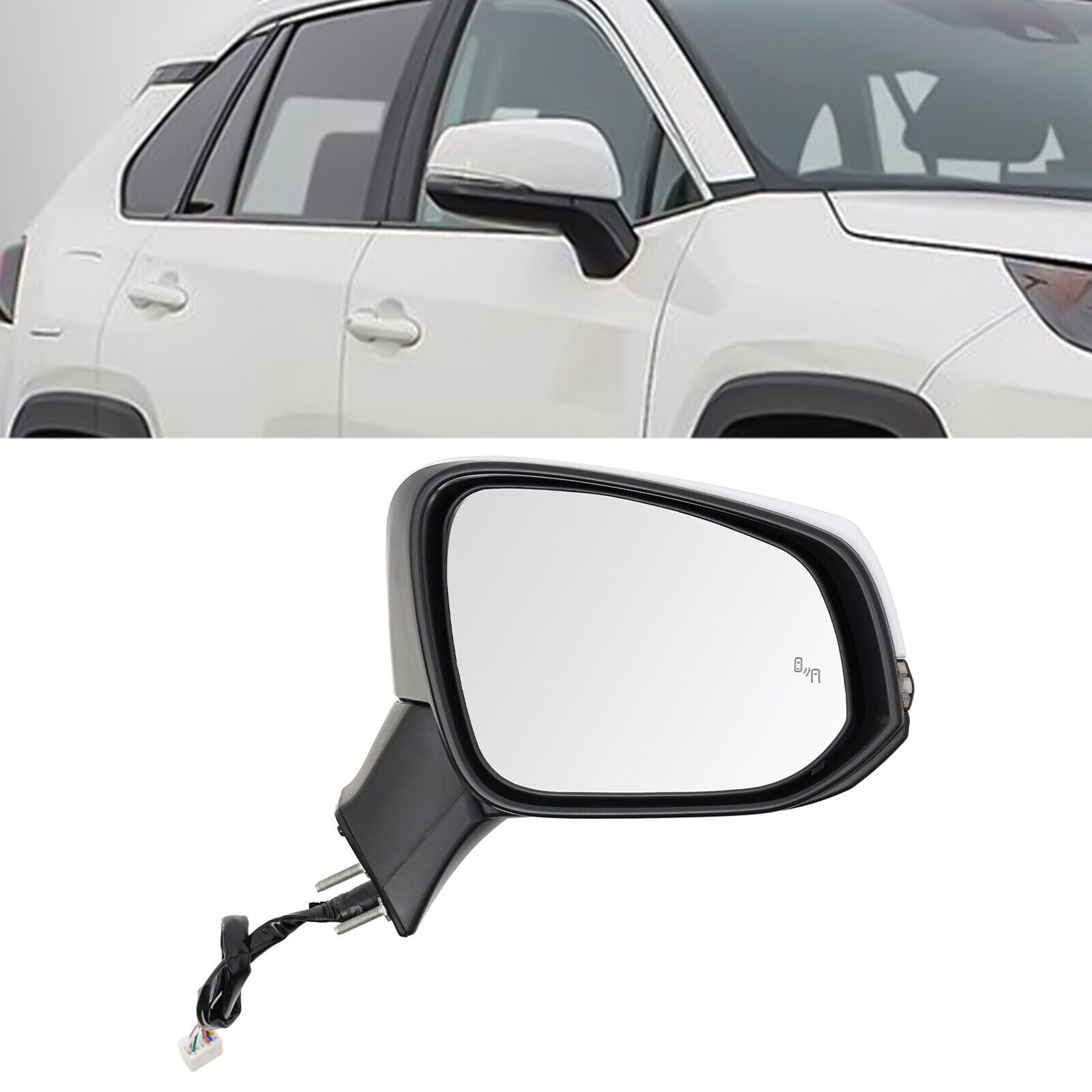 Right Car Side Mirror for 2019-2024 Toyota RAV4 Power Heated Turn