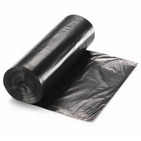Right Choice Black 0.9 Mil LLDPE Coreless Can Liner Roll, 40 x 46 inch -- 100 per case