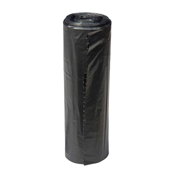 Right Choice Black 1.2 Mil LLDPE 40/45-Gallon Can Liner, 40 x 46 inch -- 100 per case