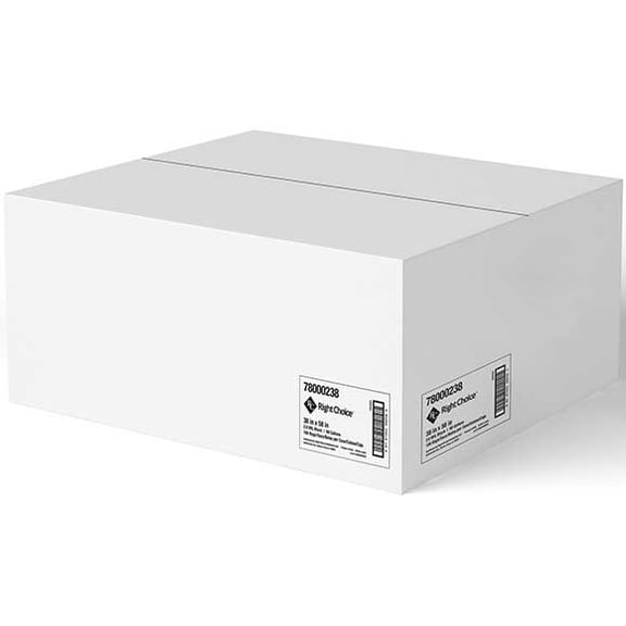 Right Choice Black 2.0 Mil LLDPE Coreless Can Liner Roll, 38 x 58 inch -- 100 per case