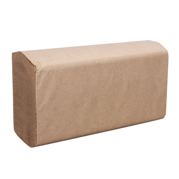 Right Choice Kraft 1 Ply Multifold Paper Towel, 9 X 9.5 inch, 250 sheets per roll -- 16 per case