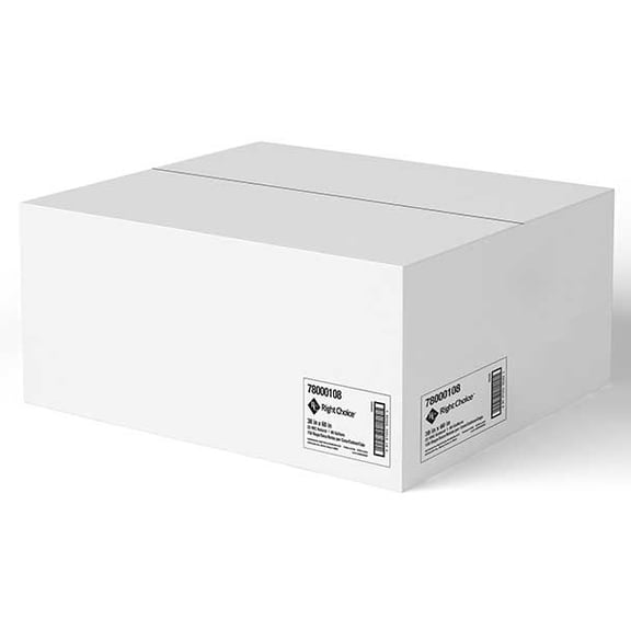 Right Choice Natural 22 Mic High Density Polyethylene Can Liner Coreless Roll, 38 x 60 inch -- 150 per case