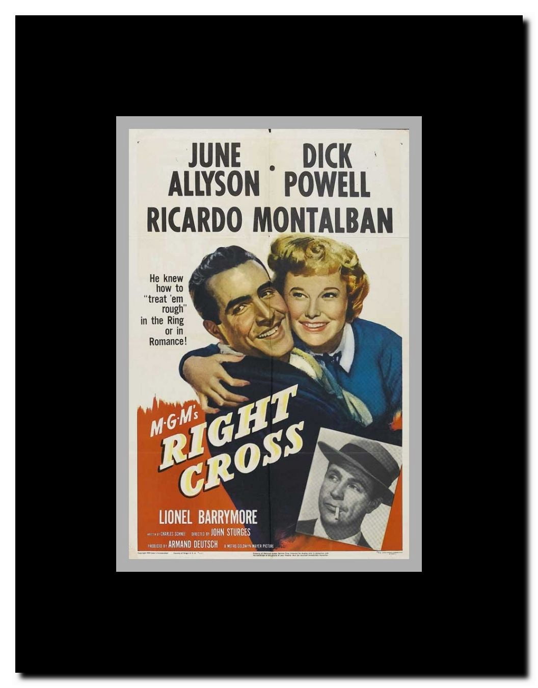 Right Cross Framed Movie Poster