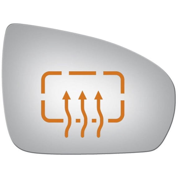 Right Door Mirror Glass - Compatible with 2009, 2011 - 2012 Mercedes-Benz SL550