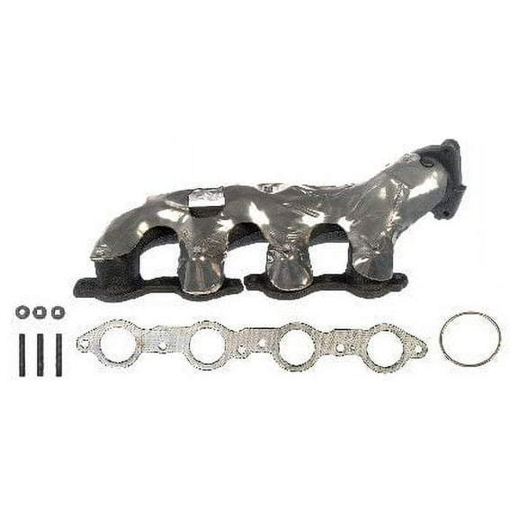 Right Exhaust Manifold - Compatible with 2003, 2005 - 2006 GMC Sierra 1500 HD 6.0L V8