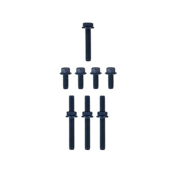 Right Exhaust Manifold Hardware Kit - Compatible with 1977 - 1996 Ford F-150 1978 1979 1980 1981 1982 1983 1984 1985 1986 1987 1988 1989 1990 1991 1992 1993 1994 1995
