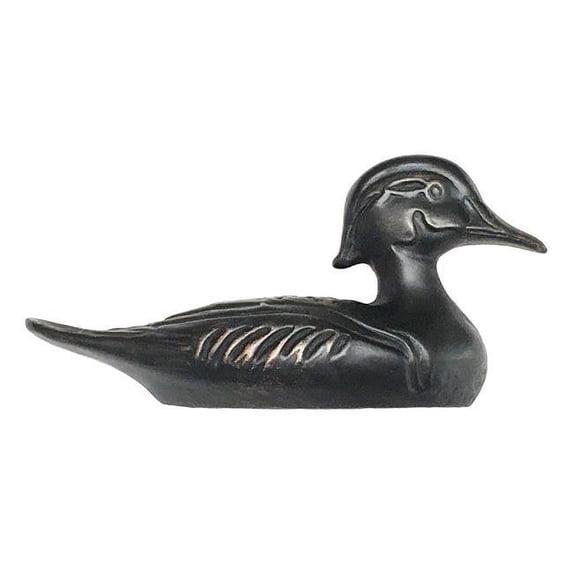 Right Facing Duck Decoy Pull - Bronze Finish