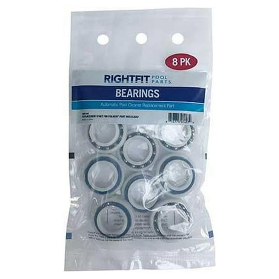 Right Fit Replacement Bearings for Polaris 180 and 280 Pool Cleaners, 8-Pack WBAPC052