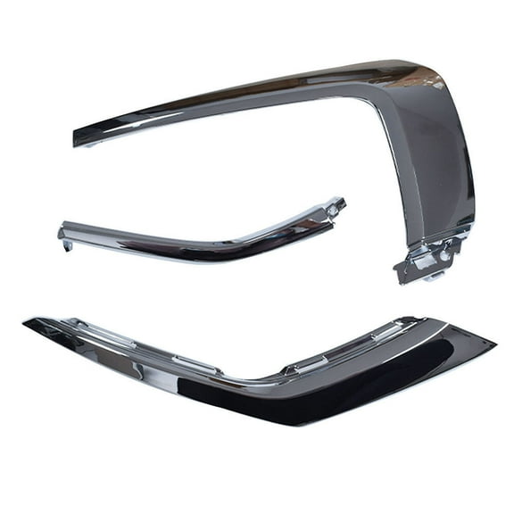 Right Front Bumper Trim Strip Molding Chrome Replacement for 2016 2017 2018 2019 Outlander 6407A144 6407A146 6407A142 MI1047103 MI1047104