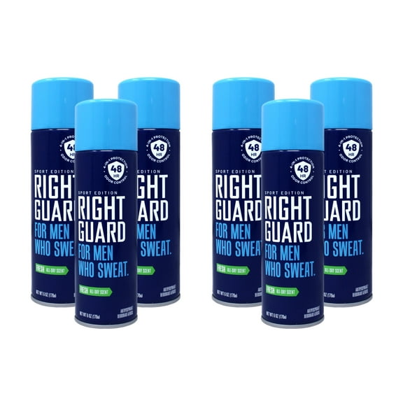 Right Guard Antiperspirant Spray, Sport Fresh 6 oz (Pack of 6)