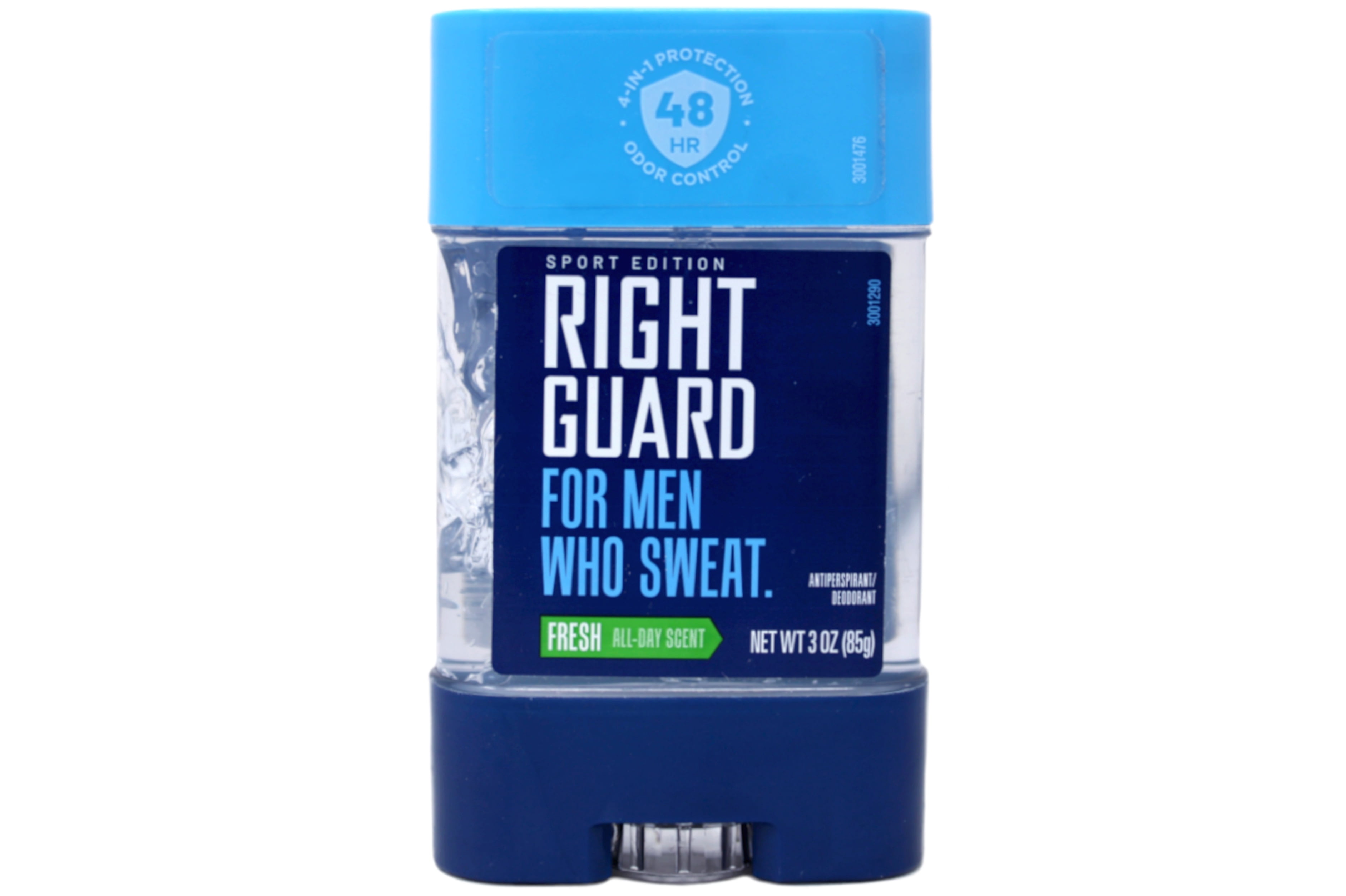 Right Guard, For Men Who Sweat, Odor Defense, Antiperspirant/Deodorant Clear Gel, Sport Edition, Fresh, 3 OZ (Pack Of 11)