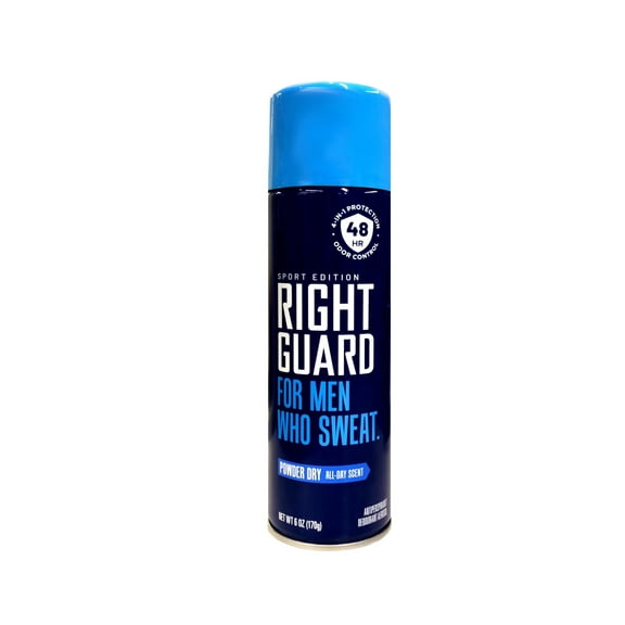 Right Guard Sport Antiperspirant And Deodorant Aerosol, Powder Dry - 6 Oz