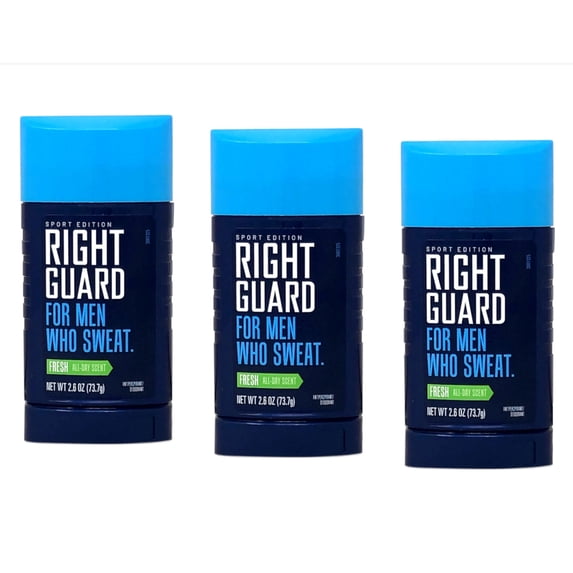 Right Guard Sport Antiperspirant And Deodorant Invisible Solid, Fresh, 2.6 Oz, 3 Pack