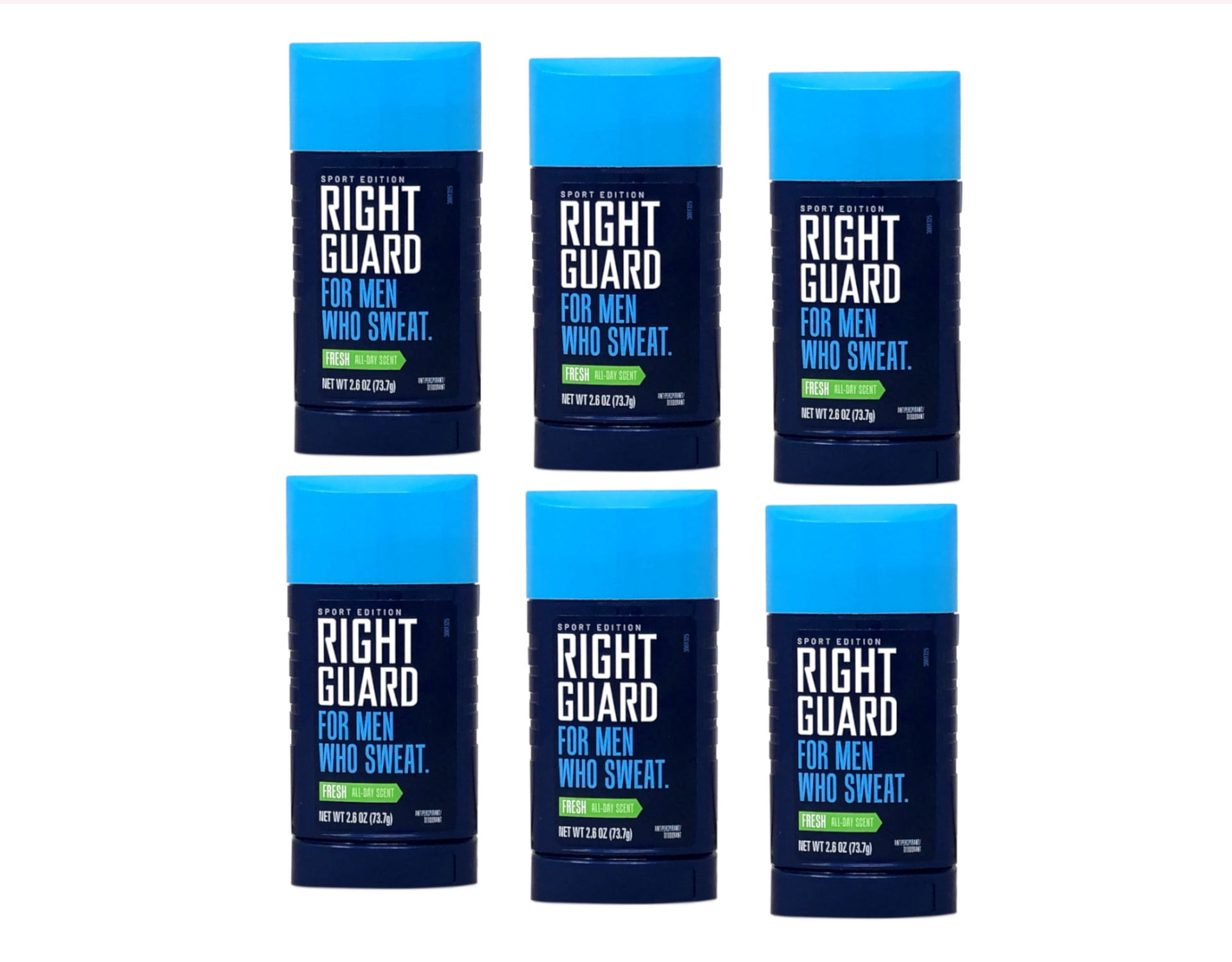 Right Guard Sport Antiperspirant And Deodorant Invisible Solid, Fresh, 2.6 Oz, 6 Pack