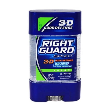 Right Guard Sport Antiperspirant Deodorant Gel, Fresh, 3 Ounce (Pack of 20)