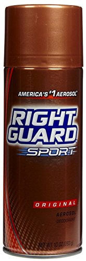 Right Guard Sport Deodorant, Aerosol, Original 8.5 oz (Pack of 32)