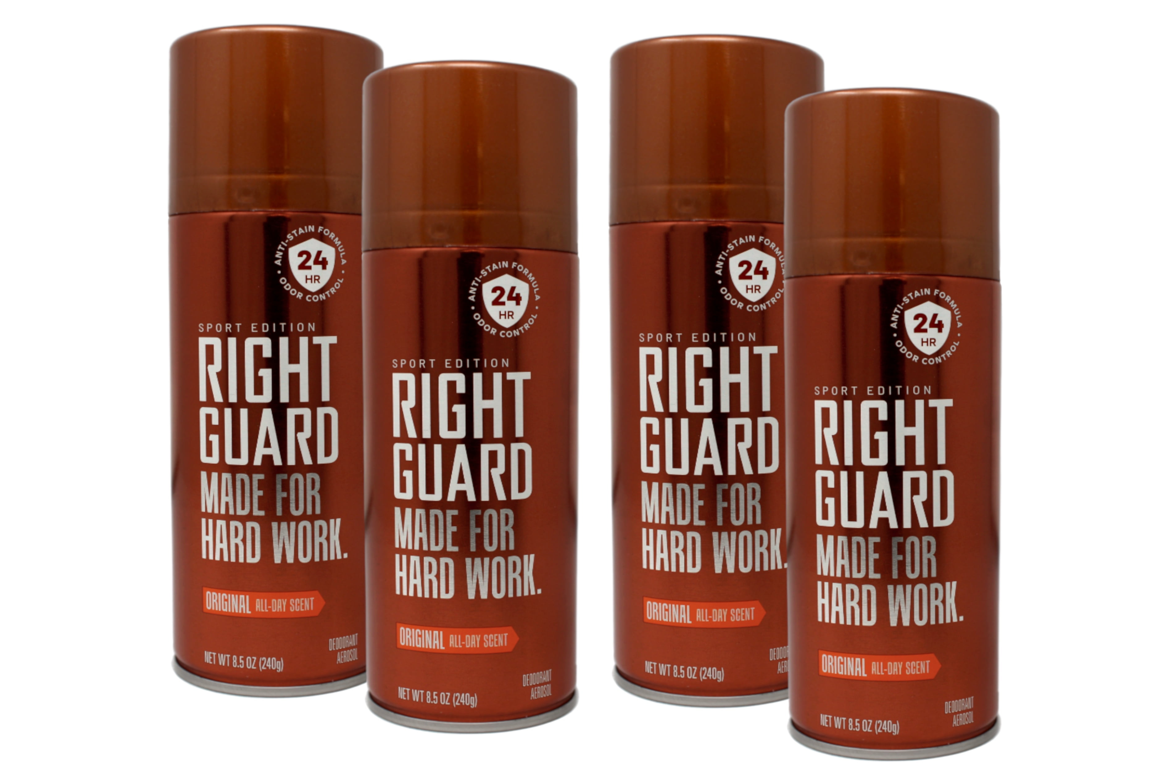 Right Guard Sport Deodorant Spray Original - 8.5 Oz, Pack Of 4