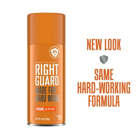 Right Guard Sport Deodorant Spray for Men, Aluminum-Free, Original Scent, 8.5 oz.