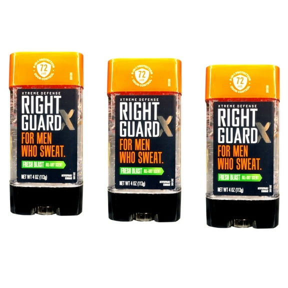 Right Guard Total Defense 5 Power Gel Antiperspirant And Deodorant, Fresh Blast, 4 Oz, 3 Pack