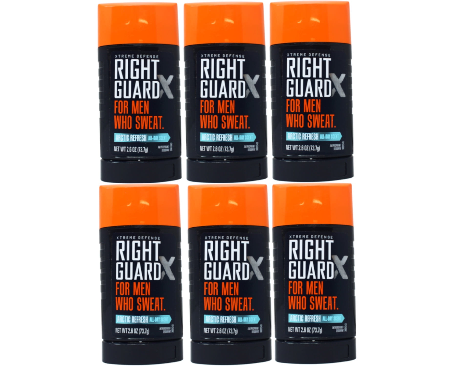 Right Guard Xtreme Antiperspirant/Deodorant Invisible Solid Arctic Refresh 2.6 oz (Pack of 6)