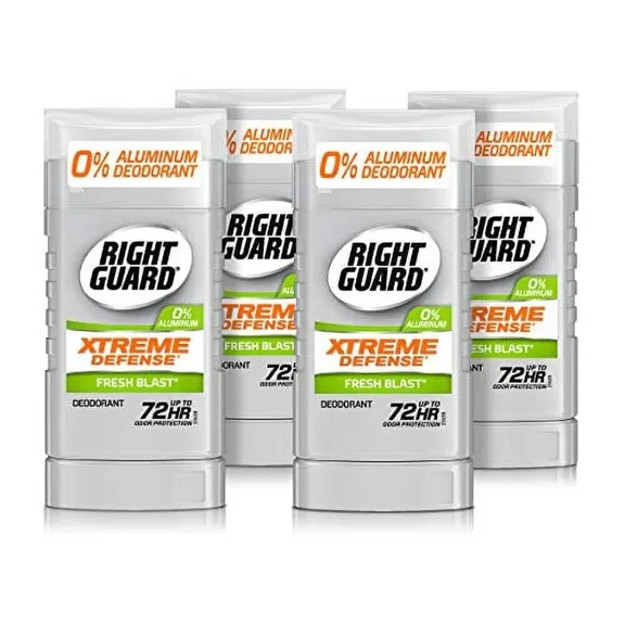Right Guard Xtreme Defense Aluminum-Free Deodorant, Fresh Blast, 3 oz