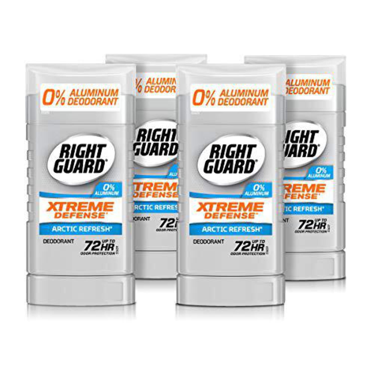 Right Guard Xtreme Defense Aluminum-Free Deodorant Invisible Solid ...