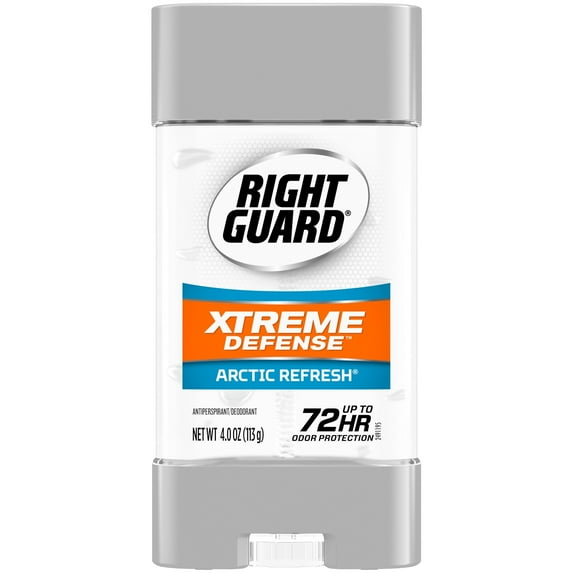 Right Guard Xtreme Defense Deodorant Gel Arctic Refresh 4 oz (Pack of 2)