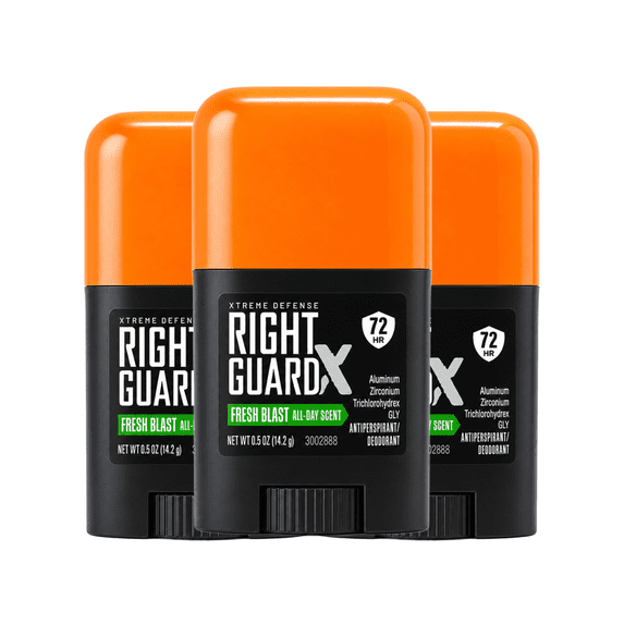 Right Guard Xtreme Fresh Blast Deodorant, Travel Size, 0.5 oz 3 Pack