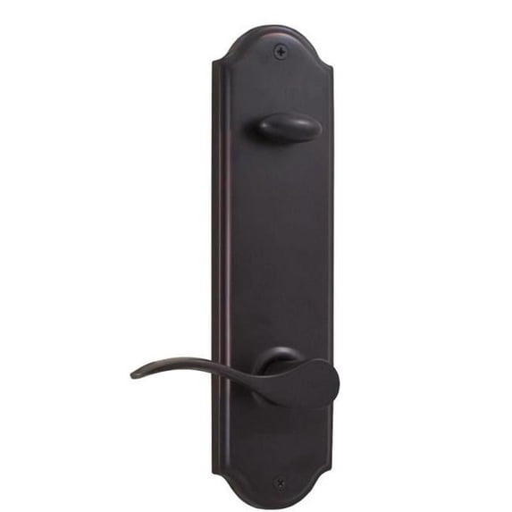 Right Hand Bordeau Interconnected Handleset Trim for Mansion or Philbrook with Adjustable Latch & Round Corner Strikes, Oil Rubbed Bronze