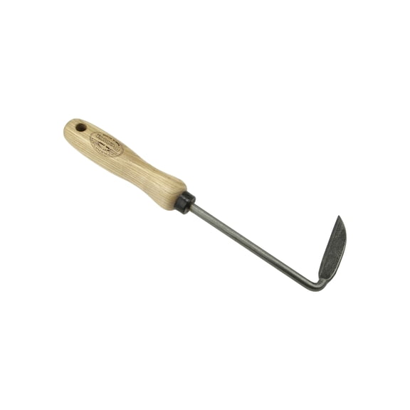 DeWit Cape Cod Right-Hand Weeder, Tempered Boron Steel Blade, Ash Wood Handle, 11.75 in