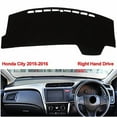 thumbnail image 1 of Leather Right Hand Drive's Car Dashboard Protects Cover Dash Mat for Honda City 2015-2016 Black, 1 of 7
