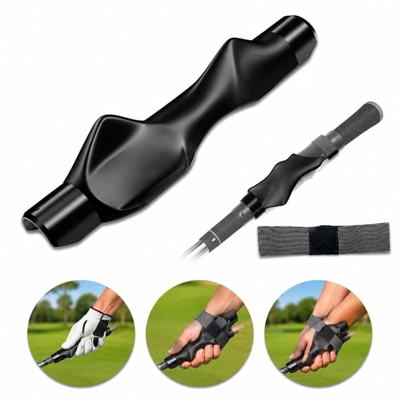 Right Hand Golf Grip Trainer, Ergonomic Golf Club Grip Fix Trainer for Correct Swing Posture & Accuracy