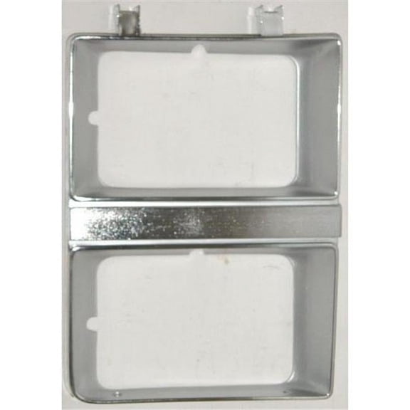 Right Hand Headlamp Door with Dual Rectangle Headlamp for 1981-1982 Chevy Pickup & Blazer, Chrome & Argent