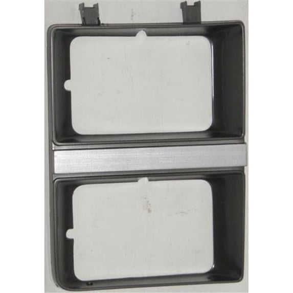Right Hand Headlamp Door with Dual Rectangle Headlamp for 1983-1984 Pickup, Jimmy & Suburban - Gray & Silver