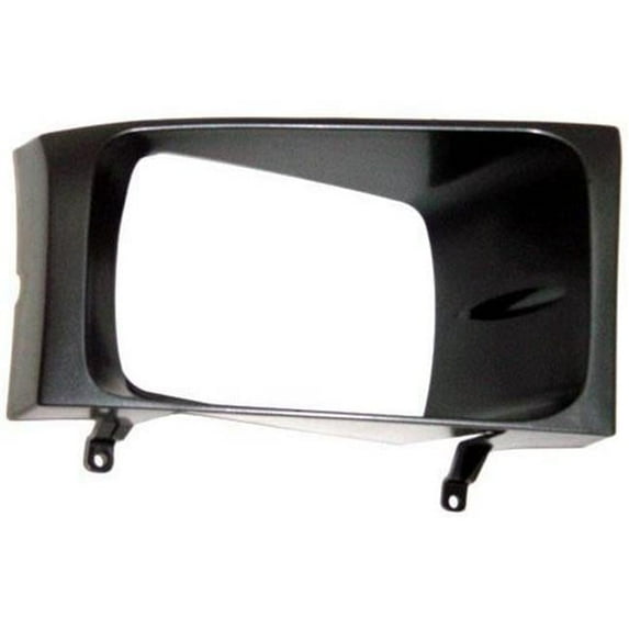 Right Hand Headlamp Door with Sealed Beam for 1999-2004 F-series Superduty Pickup, Silver & Black