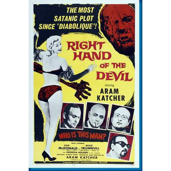 Right Hand Of The Devil Movie Poster 24x36 Unframed, Age: Adults, Rectangle Poster Time