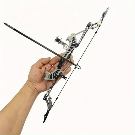 Chumajor Compound Bow Set, Compact Archery Bow for Youth and Beginner, 16.4'' Draw Length, 16lbs Draw Weight, RH/ LH Compatible, Durable Archery Bows for Recreational Shooting