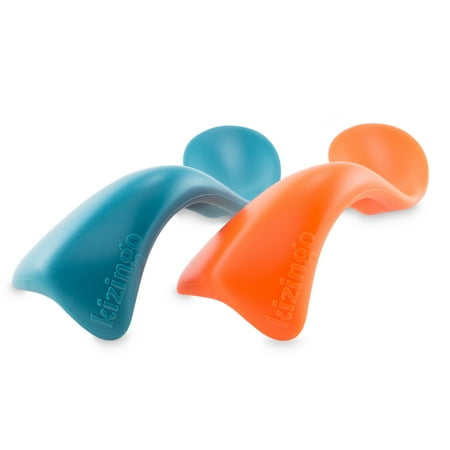 Right-Handed Toddler Spoon 2 Pack - Carrots + Blueberry