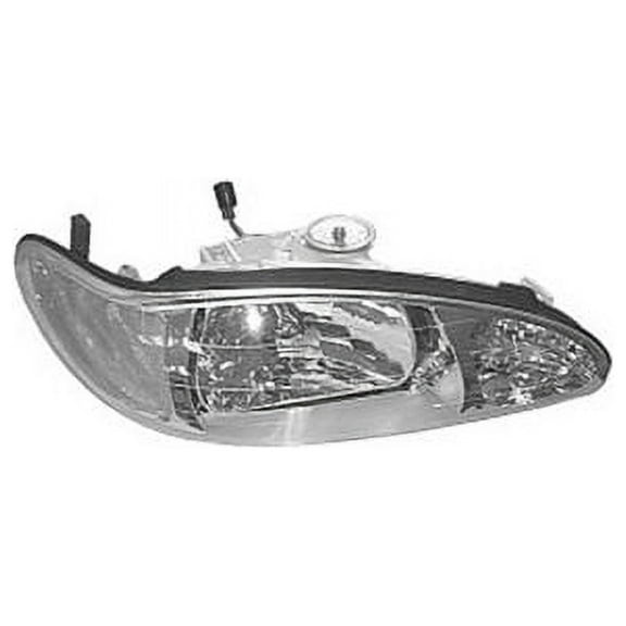 Right Headlight Assembly - Compatible with 1997 - 2001 Ford Escort 1998 1999 2000